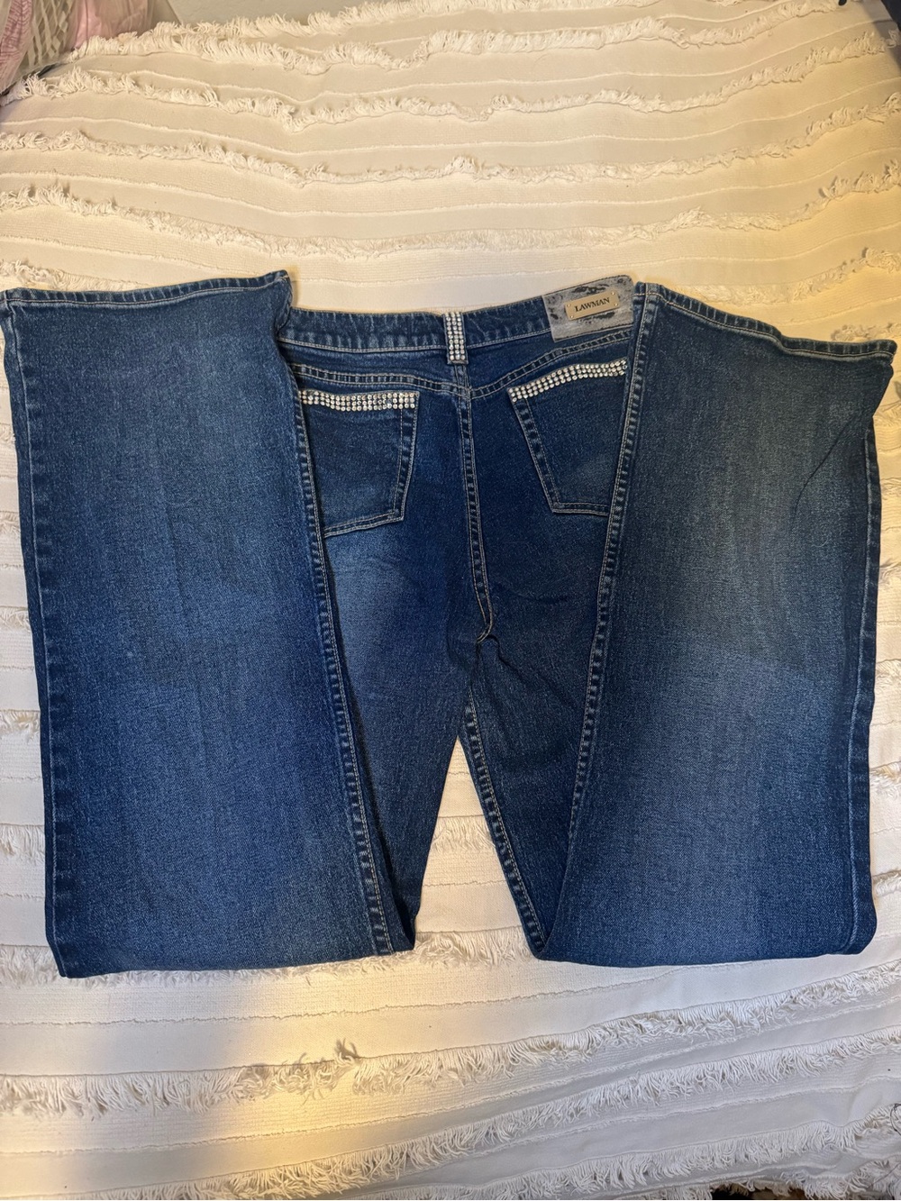 Women’s Blue Bootcut Jeans - Classic High-Rise Fit